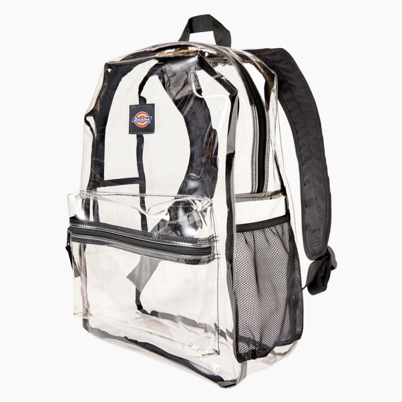 White Dickies Essential Clear Kids' Backpack | 597-DSTAEP