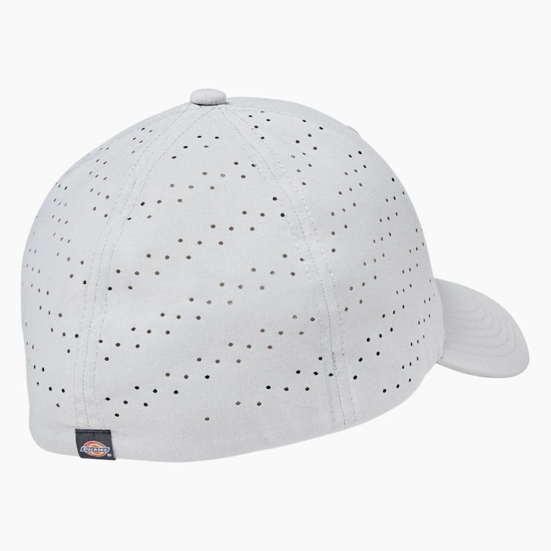 White Dickies FLEX Cooling Men's Cap | 962-GSNZHR