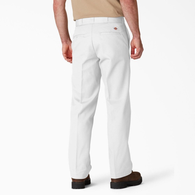 White Dickies Original 874® Men's Work Pants | 756-QLZCIS