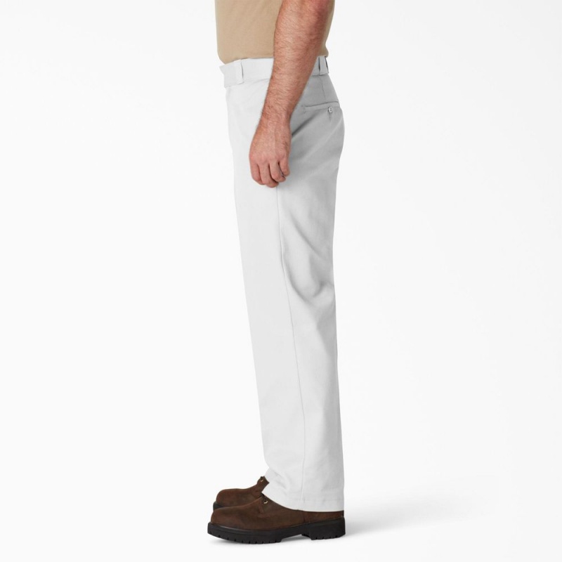 White Dickies Original 874® Men's Work Pants | 756-QLZCIS