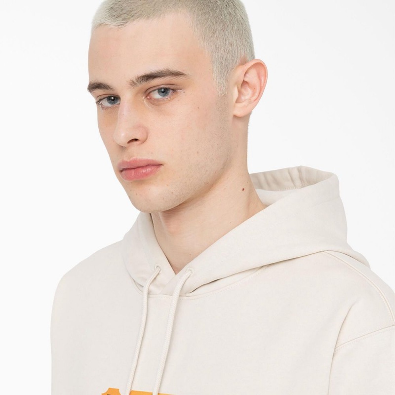 White Dickies Paxico Graphic Men's Hoodie | 196-LYVTWM