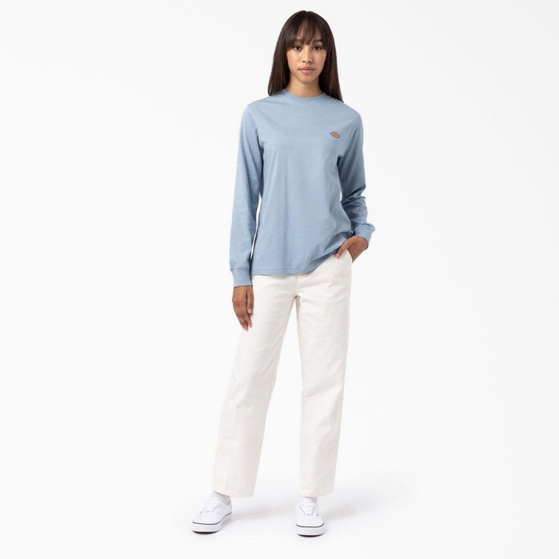 White Dickies Regular Fit Duck Women's Pants | 412-DPQGHA